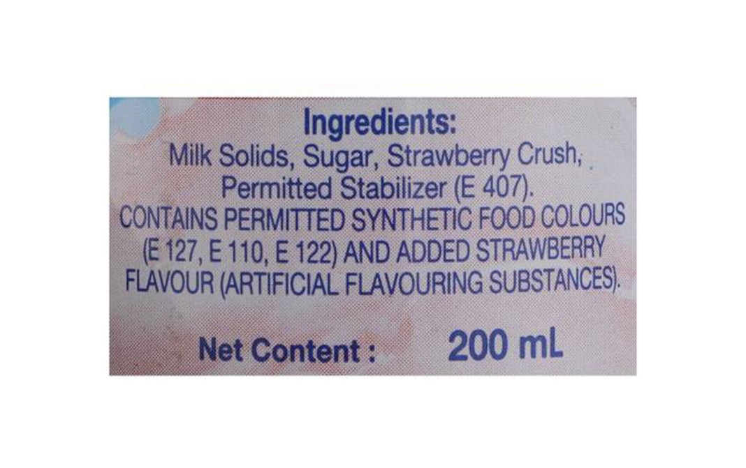 Amul Kool Strawberry Shakers    Tin  200 millilitre